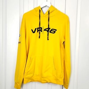 VR|46 Official racing men's hoodie. Yellow. XL